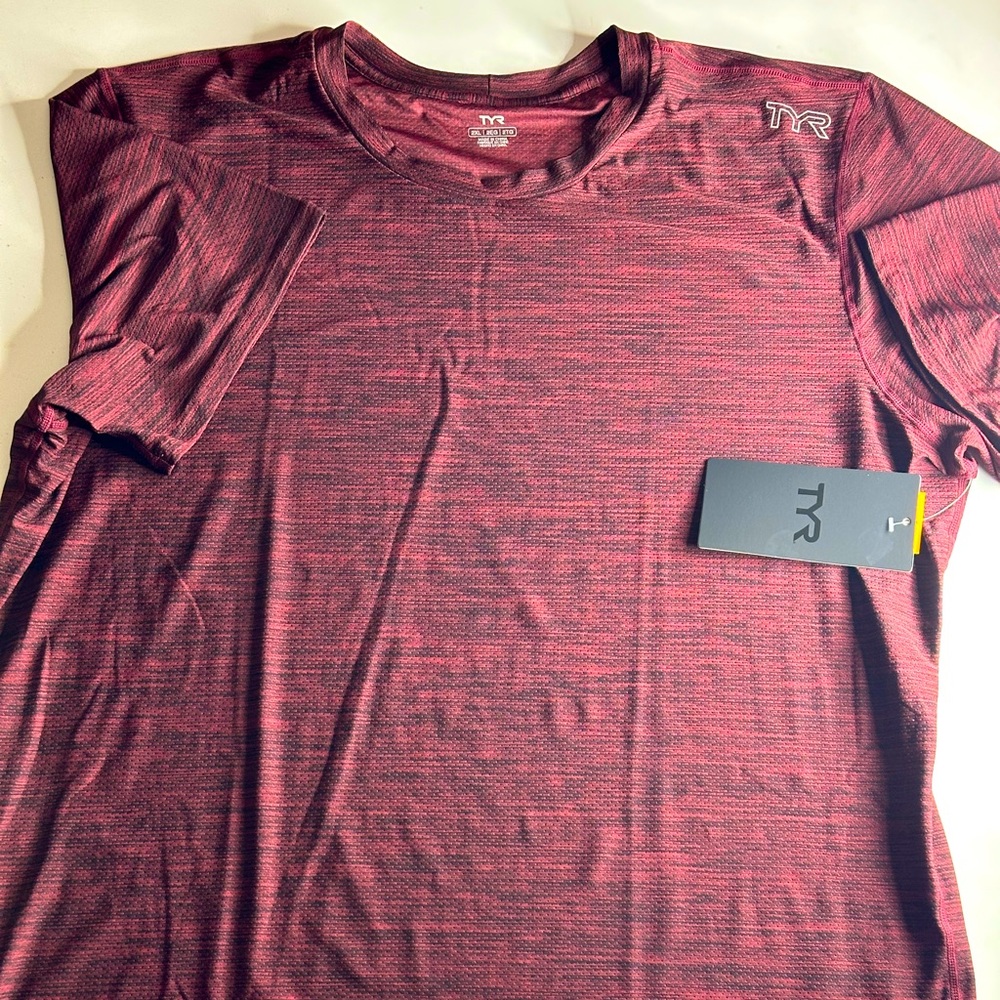 TYR Red and Black Athletic Top